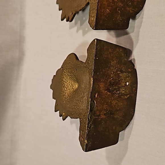 Vintage Cast Iron Bronze Plated Spanish Galleon Sailing Ship Bookends #584 - Picture 6 of 13